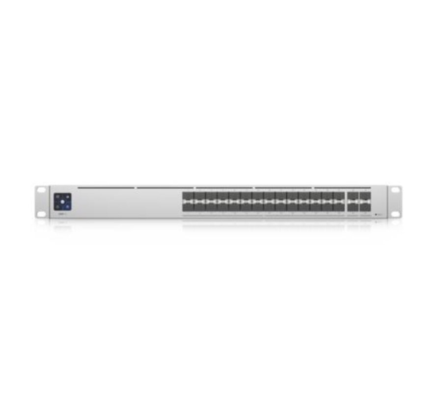 Networks UniFi Switch Pro Aggregation | Managed L3 Switch | 28 Poorten | 10G SFP+ | Grijs
