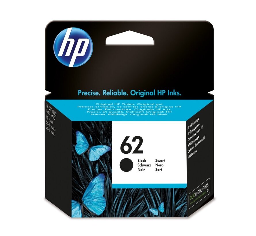 HP 62 | Originele Zwarte Inktcartridge