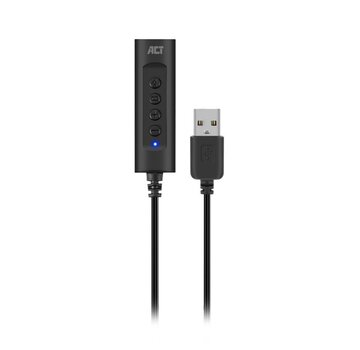 ACT AC9360 | USB Geluidskaart | 3,5 mm Audio | Plug & Play | Compact Design