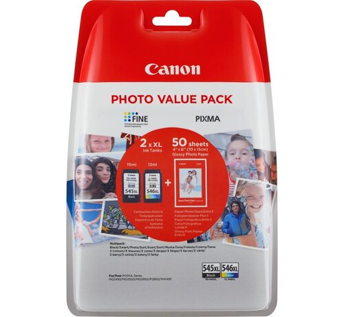 Canon 8286B006 | Originele High (XL) Rendement Zwart/Cyaan/Geel/Magenta Inktcartridges | 2-Pack
