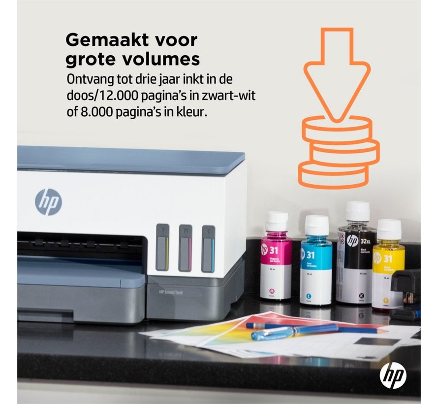 HP Smart Tank 7006 AiO Inkjetprinter | 4800 x 1200 DPI | Wifi | Kleur