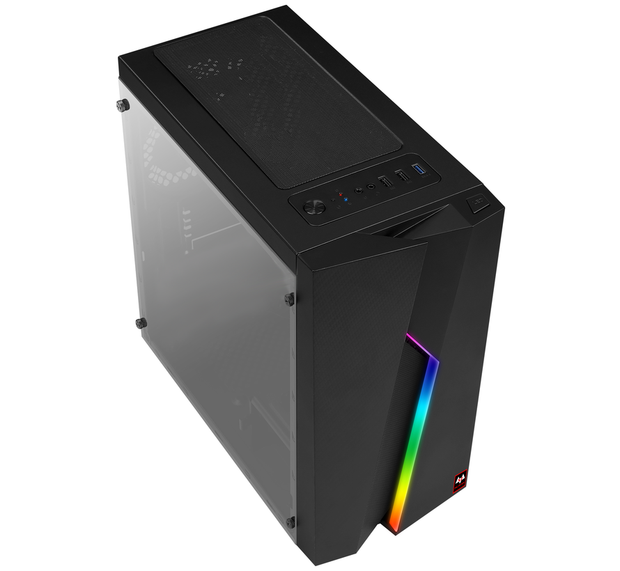 Pcman Game PC Mini Bolt RGB i5 - 10400F - RTX 3060 - 16 GB geheugen - 480GB SSD - Windows 11 Pro