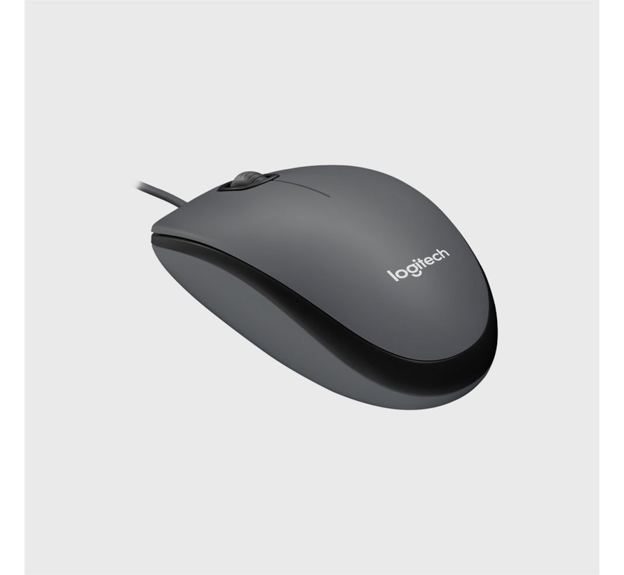 M100 | Ambidextrous Bedrade Muis | USB-A | 1000 DPI | Zwart