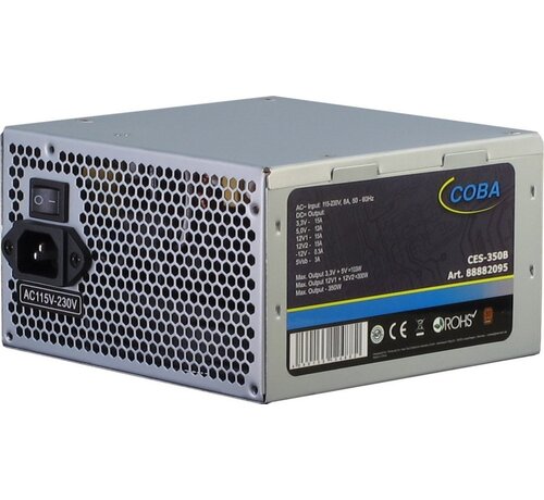 Inter-Tech Coba System | 350 Watt ATX PSU | Power Supply | Voeding