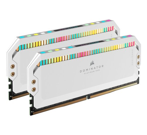 Corsair Dominator Platinum RGB Wit | 32GB 2x16GB DDR5 | 5600MHz | DIMM | CL40 | Geheugenmodule | RAM