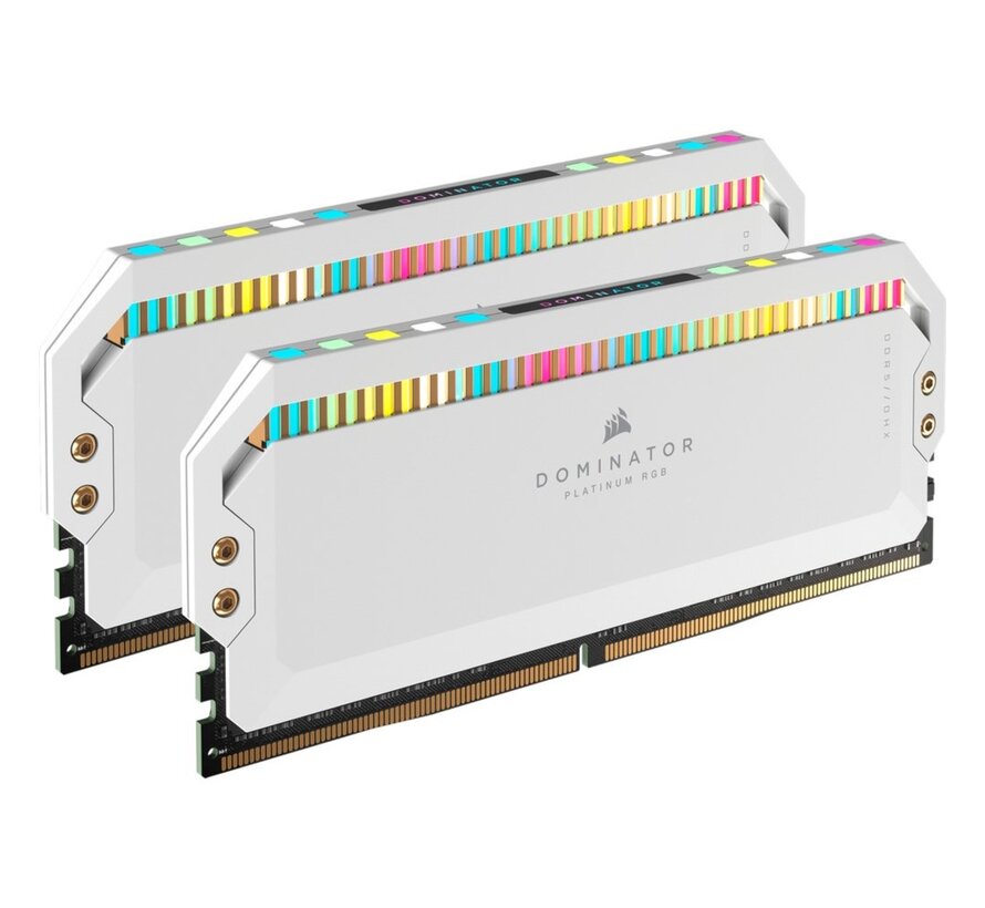 Dominator Platinum RGB Wit | 32GB 2x16GB DDR5 | 5600MHz | DIMM | CL40 | Geheugenmodule | RAM