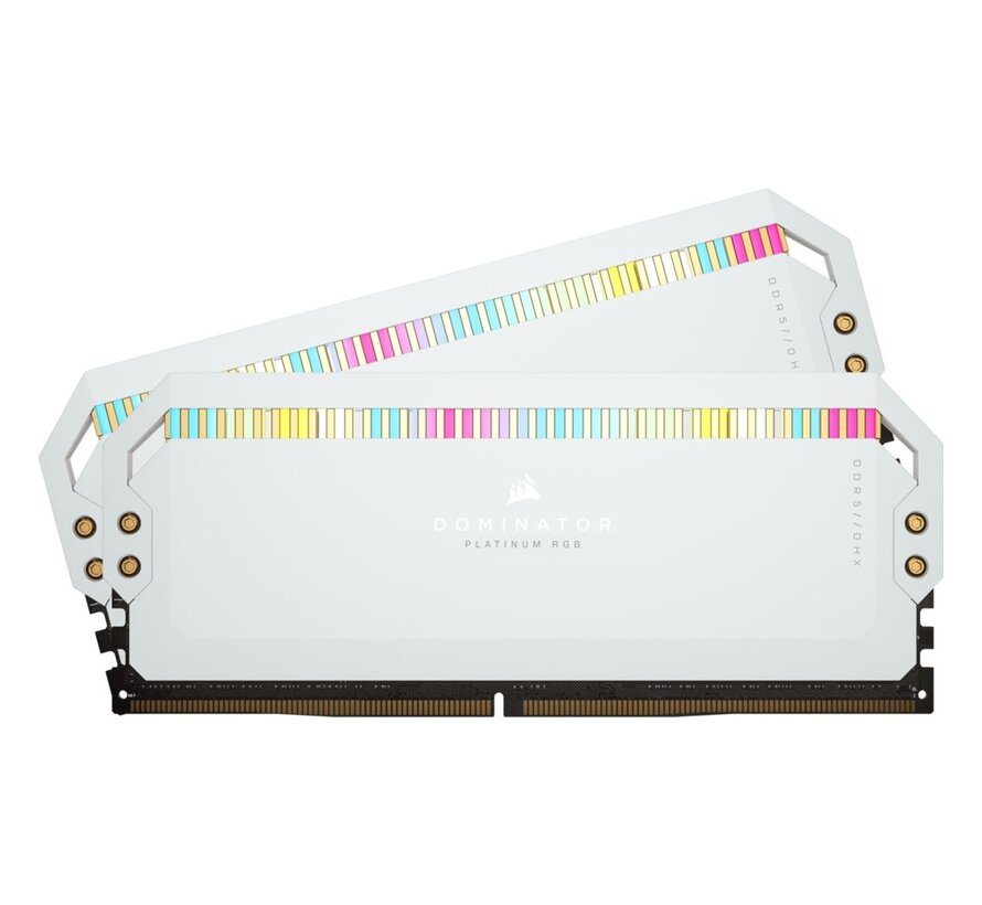 Dominator Platinum RGB Wit | 32GB 2x16GB DDR5 | 5600MHz | DIMM | CL40 | Geheugenmodule | RAM