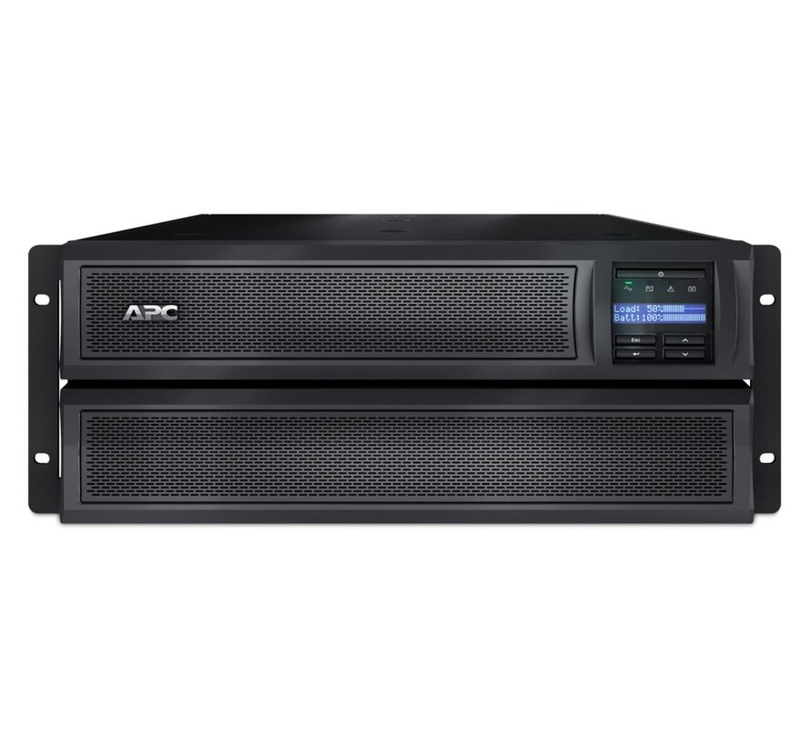 Smart-UPS X SMX2200HV | 2200 VA / 1980 W | 4U Rack/Tower Convertible | 8x IEC C13 & 2x IEC C19 Stopcontacten | Zuivere Sinusgolf | AVR Spanningsre