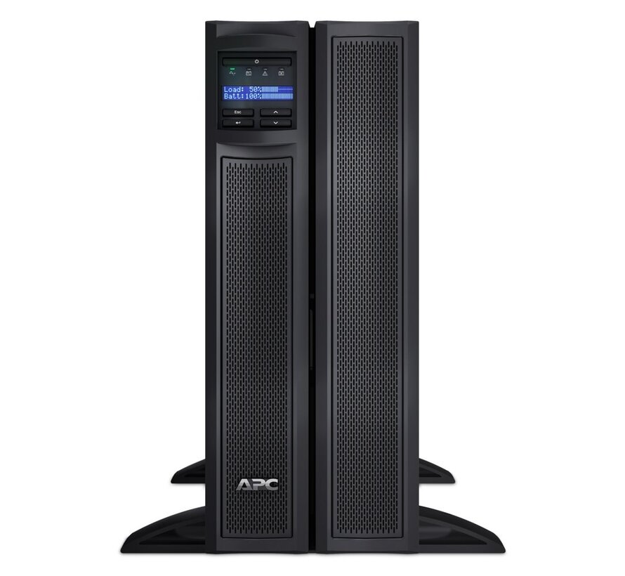 Smart-UPS X SMX2200HV | 2200 VA / 1980 W | 4U Rack/Tower Convertible | 8x IEC C13 & 2x IEC C19 Stopcontacten | Zuivere Sinusgolf | AVR Spanningsre