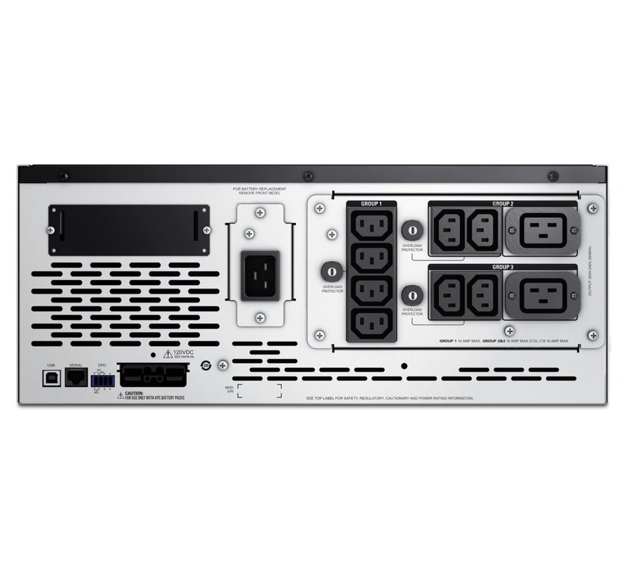 Smart-UPS X SMX2200HV | 2200 VA / 1980 W | 4U Rack/Tower Convertible | 8x IEC C13 & 2x IEC C19 Stopcontacten | Zuivere Sinusgolf | AVR Spanningsre