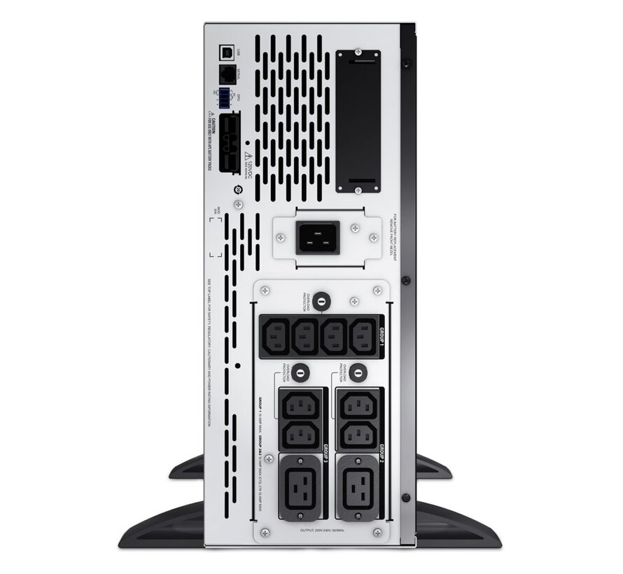 Smart-UPS X SMX2200HV | 2200 VA / 1980 W | 4U Rack/Tower Convertible | 8x IEC C13 & 2x IEC C19 Stopcontacten | Zuivere Sinusgolf | AVR Spanningsre
