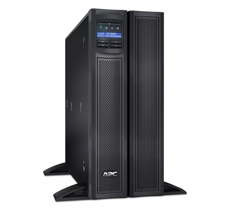 Smart-UPS X SMX2200HV | 2200 VA / 1980 W | 4U Rack/Tower Convertible | 8x IEC C13 & 2x IEC C19 Stopcontacten | Zuivere Sinusgolf | AVR Spanningsre