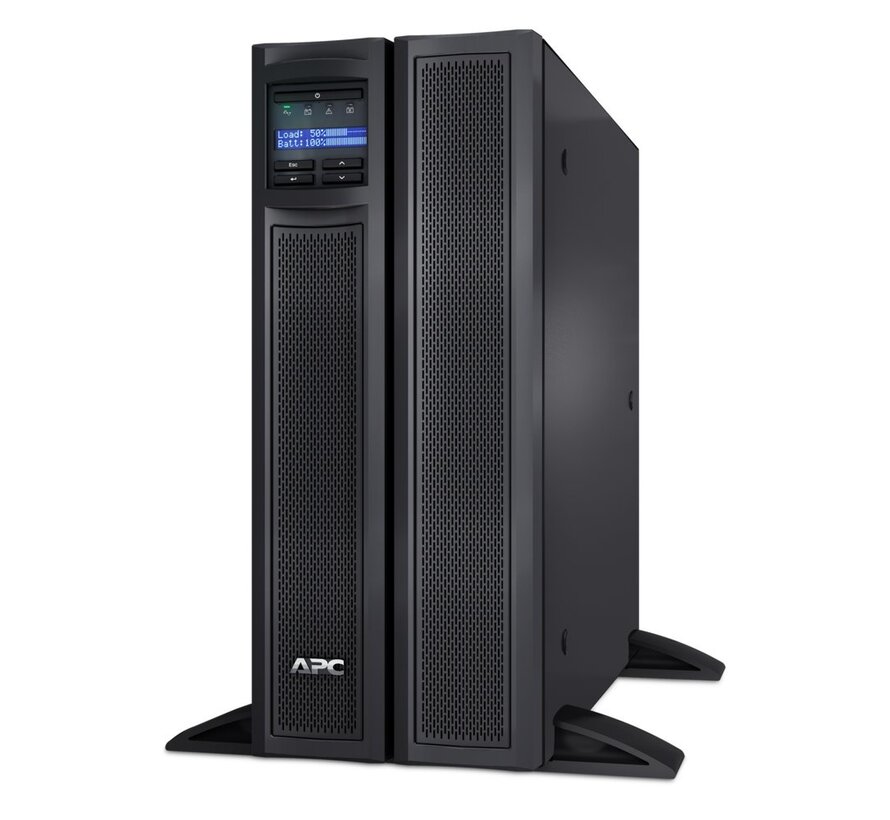 Smart-UPS X SMX2200HV | 2200 VA / 1980 W | 4U Rack/Tower Convertible | 8x IEC C13 & 2x IEC C19 Stopcontacten | Zuivere Sinusgolf | AVR Spanningsre