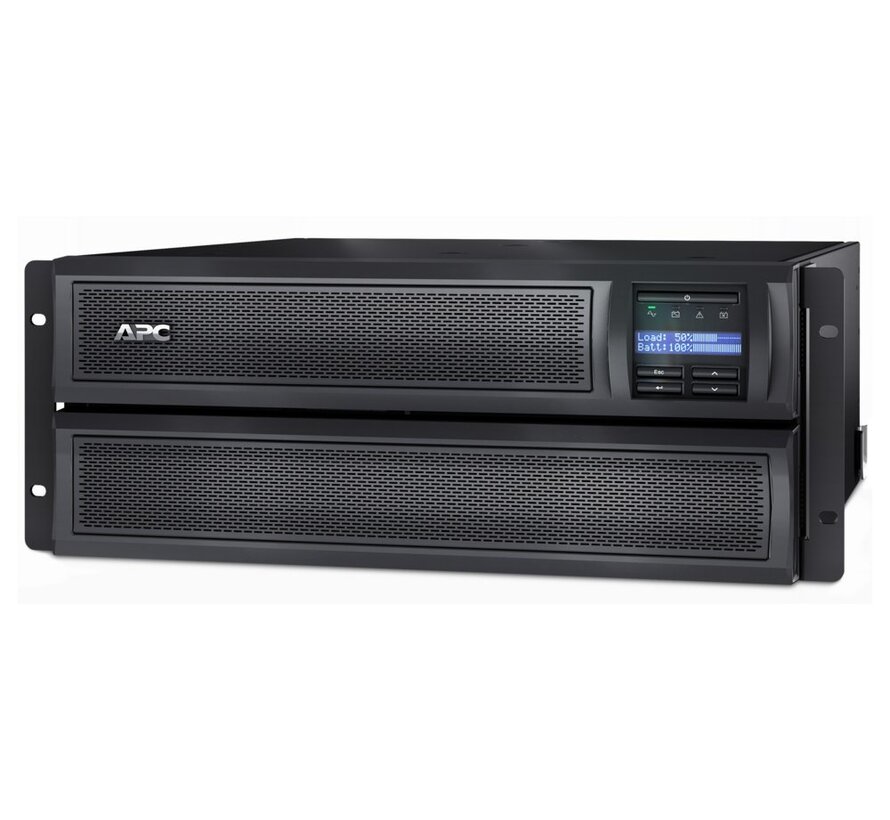 Smart-UPS X SMX2200HV | 2200 VA / 1980 W | 4U Rack/Tower Convertible | 8x IEC C13 & 2x IEC C19 Stopcontacten | Zuivere Sinusgolf | AVR Spanningsre