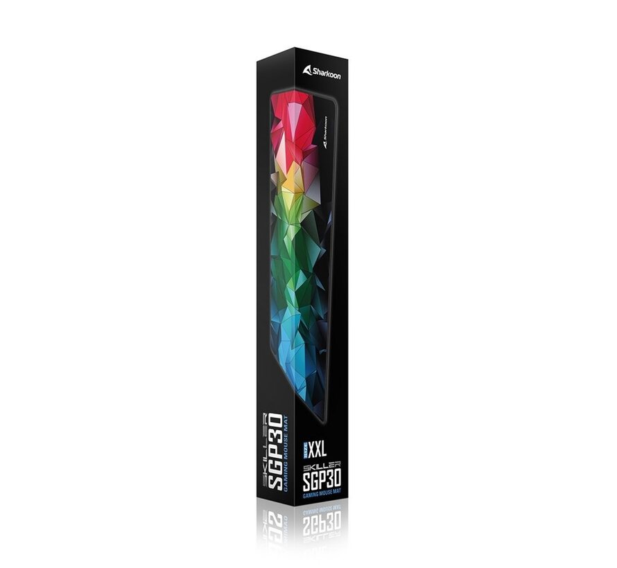 SKILLER SGP30 | Gaming-muismat | XXL-formaat (900 x 400 mm) | Waterafstotend textiel | Antislip rubberen onderzijde | Meerkleurig