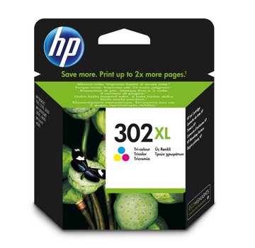 Hewlett Packard HP 302XL originele high-capacity drie-kleuren inktcartridge