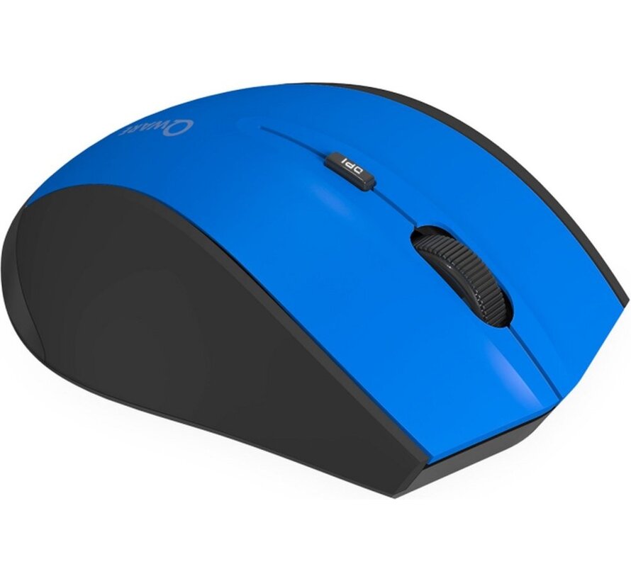 QWARE Wireless Mouse Bolton Blauw