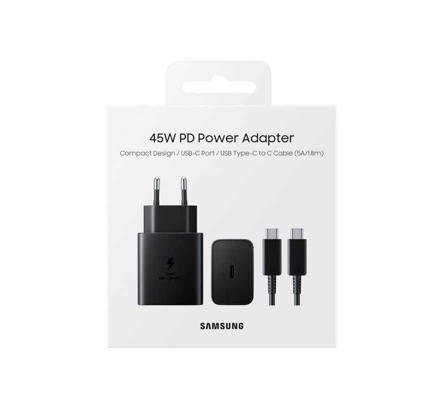 EP-T4510 | USB-C Oplader 45W inclusief USB-C Kabel | Zwart