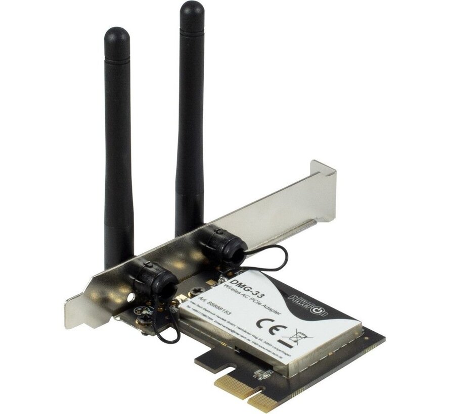 DMG-33 | Wi-Fi 5 PCIe Adapter | Dual-band (2,4 GHz / 5 GHz) | 1300 Mbps | PCIe x1
