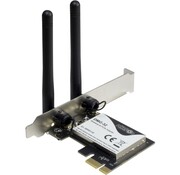 Inter-Tech DMG-32 | Interne WLAN-adapter | PCIe x1 | Wi-Fi 5 (802.11ac) | Dual-band 2,4 & 5 GHz | 650 Mbps | 2x 2dBi antennes