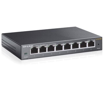 TP-Link TL-SG108E Managed L2 Gigabit Ethernet (10/100/1000) Zwart