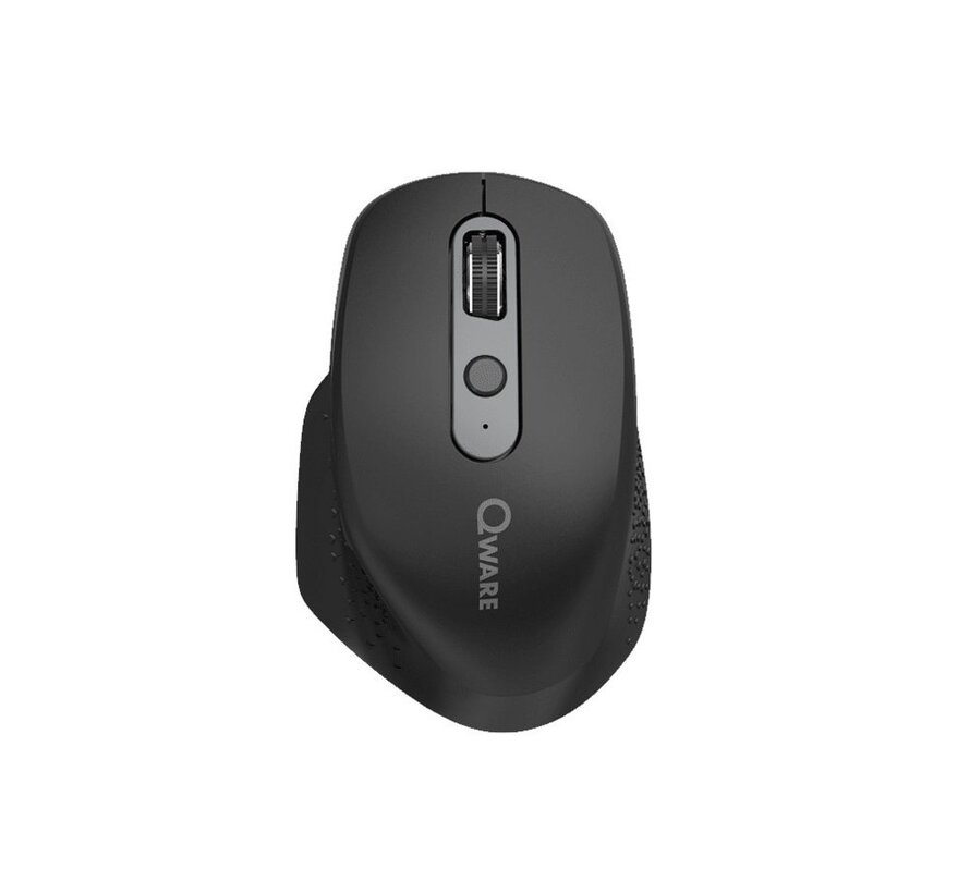 QWARE Wireless Ergo Mouse York Zwart