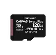 Kingston Canvas Select Plus | MicroSDXC | 128GB | Class 10 | UHS-I U1