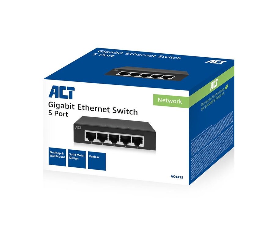AC4415 netwerk-switch Unmanaged Gigabit Ethernet (10/100/1000) Grijs