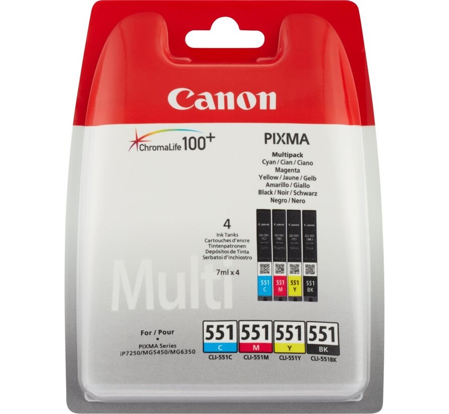 6509B009 | Originele Normaal Rendement Zwart/Cyaan/Magenta/Geel Inktcartridges | 4-Pack