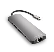 Sharkoon USB 3.0 Type-C Combo Adapter | HDMI + RJ-45 + USB 3.2 Gen 1 (3.1 Gen 1) | Interfacekaart / Adapter