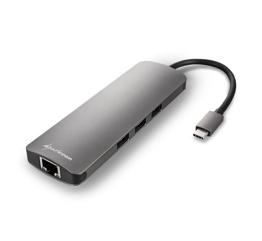 USB 3.0 Type-C Combo Adapter | HDMI + RJ-45 + USB 3.2 Gen 1 (3.1 Gen 1) | Interfacekaart / Adapter