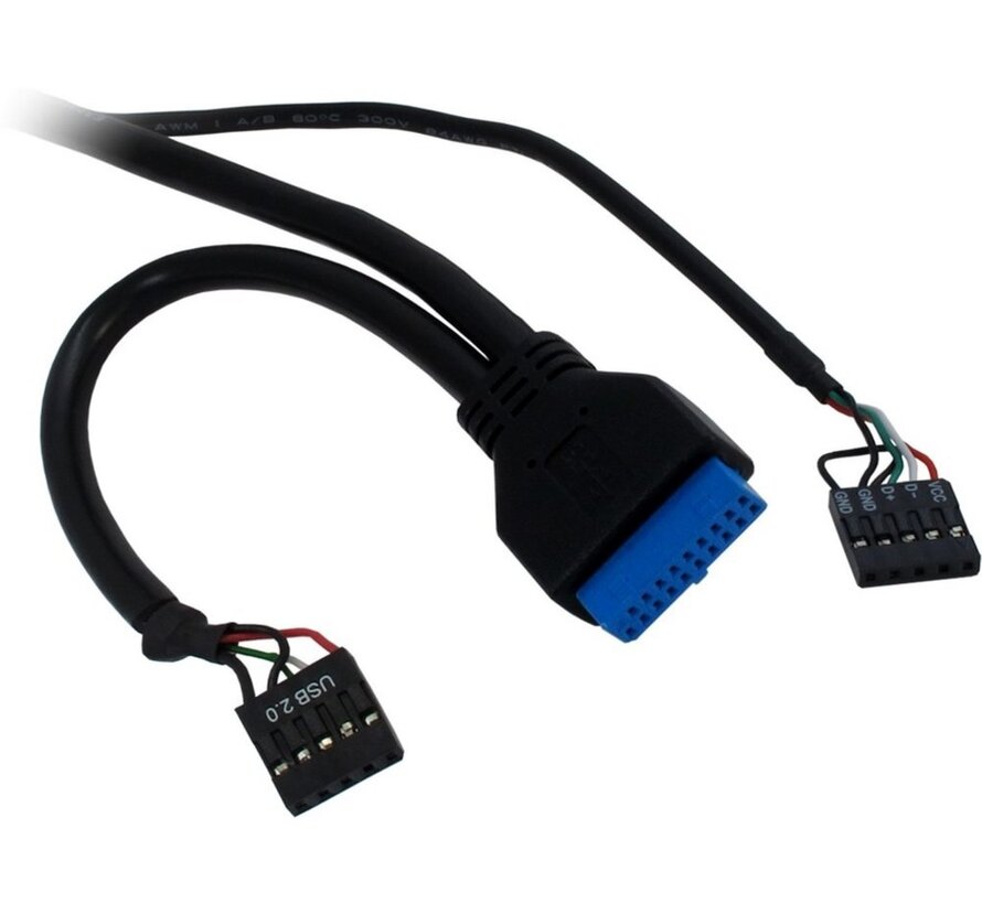 CI-01 geheugenkaartlezer USB 3.2 Gen 1 (3.1 Gen 1) Intern Zwart