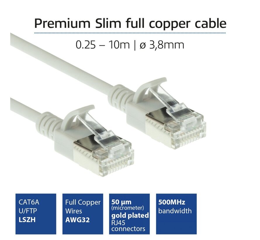 DC7052 netwerkkabel Grijs 0,25 m Cat6a U/FTP (STP)