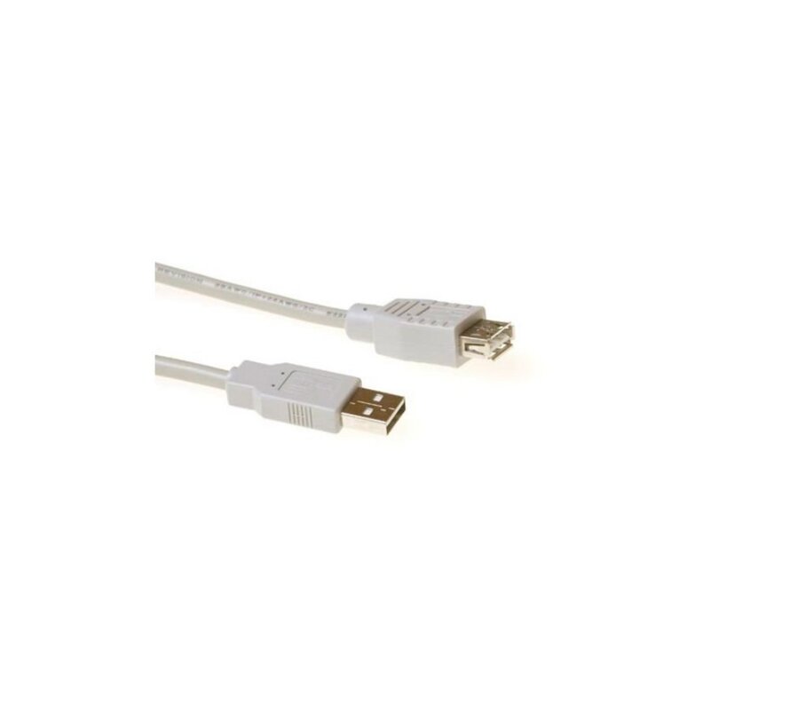 | USB 2.0 Verlengkabel | USB-A Male naar USB-A Female | Ivoor