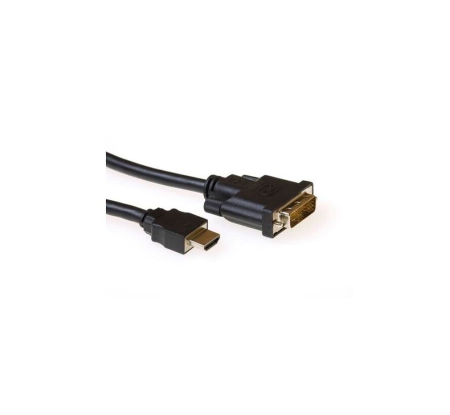 AK3739 video kabel adapter 1 m HDMI DVI-D Zwart