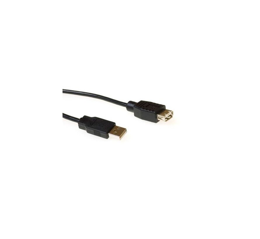 | USB 2.0 Verlengkabel | USB-A Male naar USB-A Female | Zwart