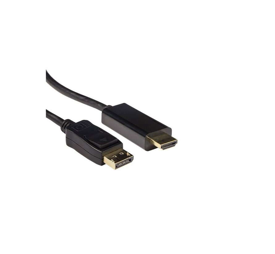 AK3991 video kabel adapter 3 m DisplayPort HDMI Zwart