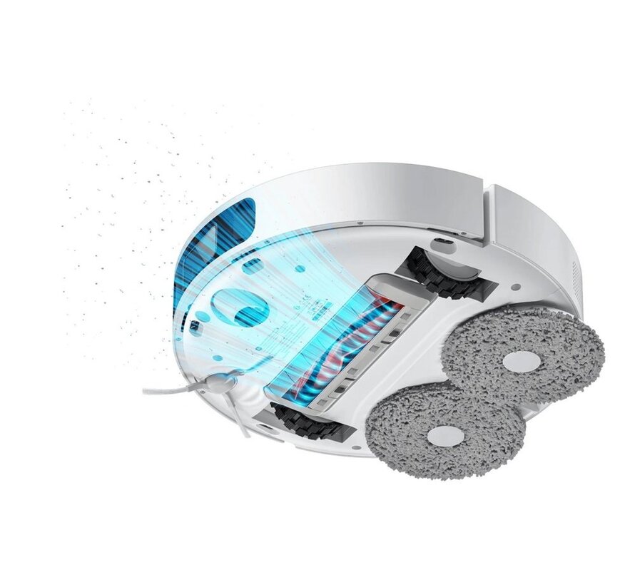 X10 Plus | Robotstofzuiger met dweilfunctie | 4000 Pa zuigkracht | 120 min accuduur | All-in-one station | AI-navigatie | Wit