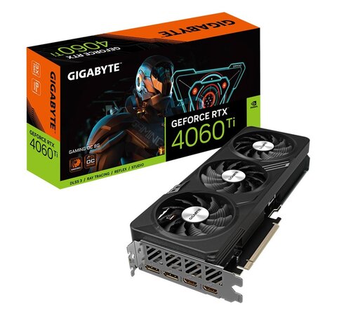 Gigabyte GeForce RTX­­ 4060 Ti GAMING OC | 8GB GDDR6 VRAM | Videokaart | GPU | Nvidia
