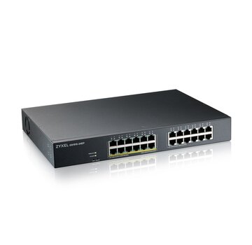 ZyXEL Zyxel GS1915-24EP Managed L2 Gigabit Ethernet Switch | 24 Poorten | Power over Ethernet (PoE) Ondersteuning | 1U Rackmount