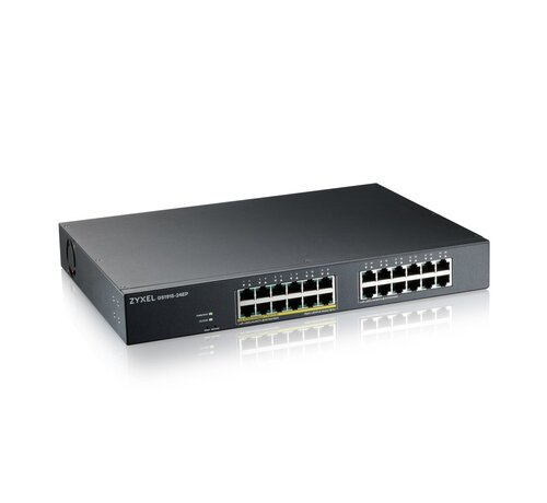 ZyXEL Zyxel GS1915-24EP Managed L2 Gigabit Ethernet Switch | 24 Poorten | Power over Ethernet (PoE) Ondersteuning | 1U Rackmount