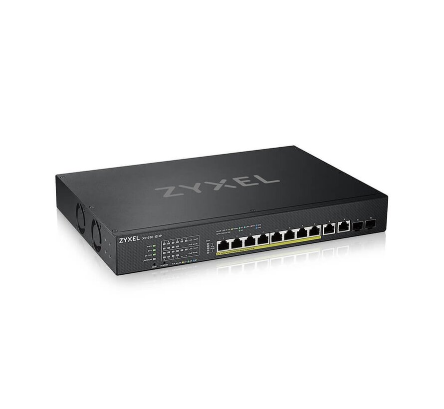 Zyxel XS1930-12HP Managed L3 10G Ethernet Switch | 12-Poorts | Power over Ethernet (PoE)