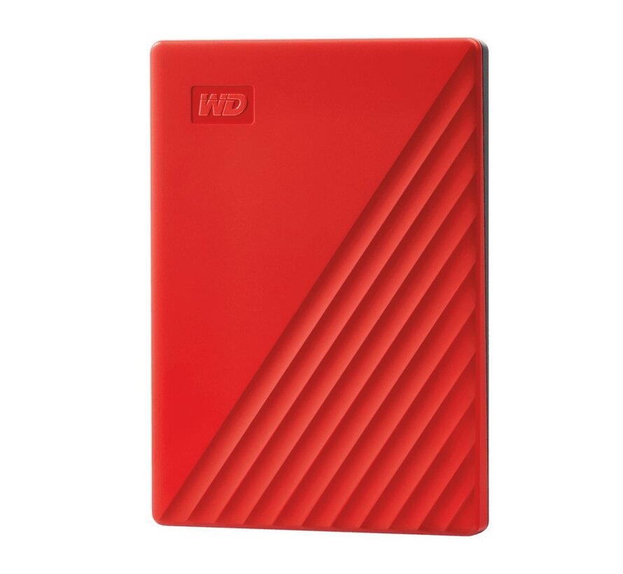 WD My Passport Externe Harde Schijf | 2TB | USB 3.2 | Rood
