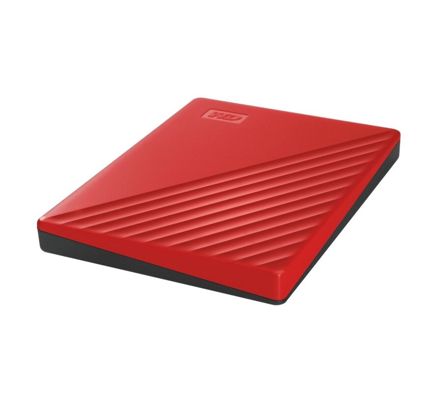 WD My Passport Externe Harde Schijf | 2TB | USB 3.2 | Rood