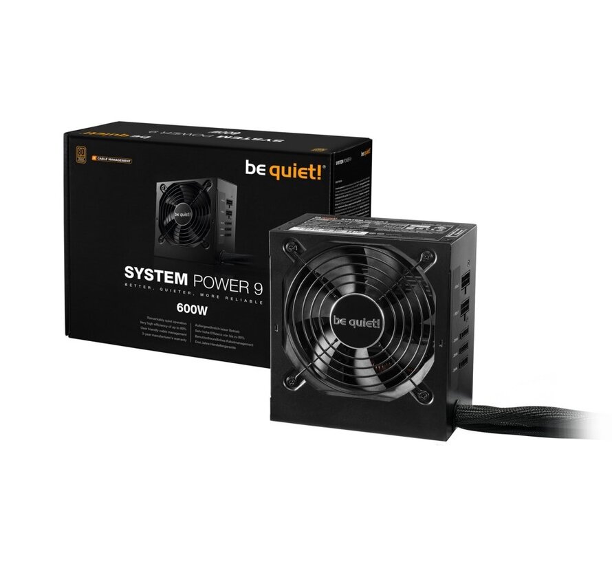 System Power 9 600W CM | 600 Watt Bronze ATX PSU | Deels Modulair | Power Supply | Voeding