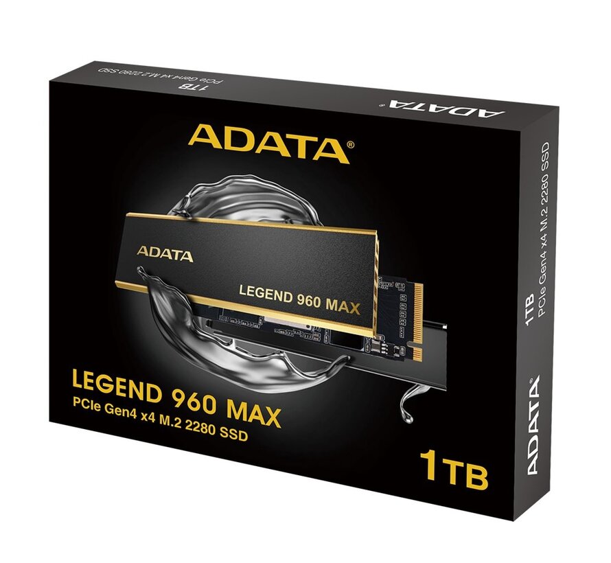 ADATA Legend 960 Max | 1TB NVMe SSD | M.2 Gen4 | 7.400MB/s Lezen | 6.000MB/s Schrijven