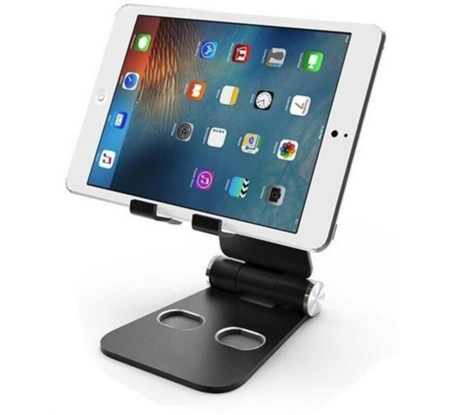 Tablet Stand Holder Metal size L - Zwart