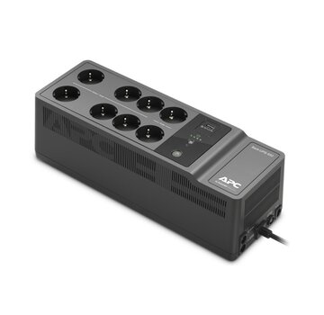 APC Back-UPS BE650G2-GR | 650 VA / 400 W | 8x Schuko Stopcontacten | 1x USB-A Oplaadpoort | LED-statusindicator | Vervangbare Batterij | Compacte Towe