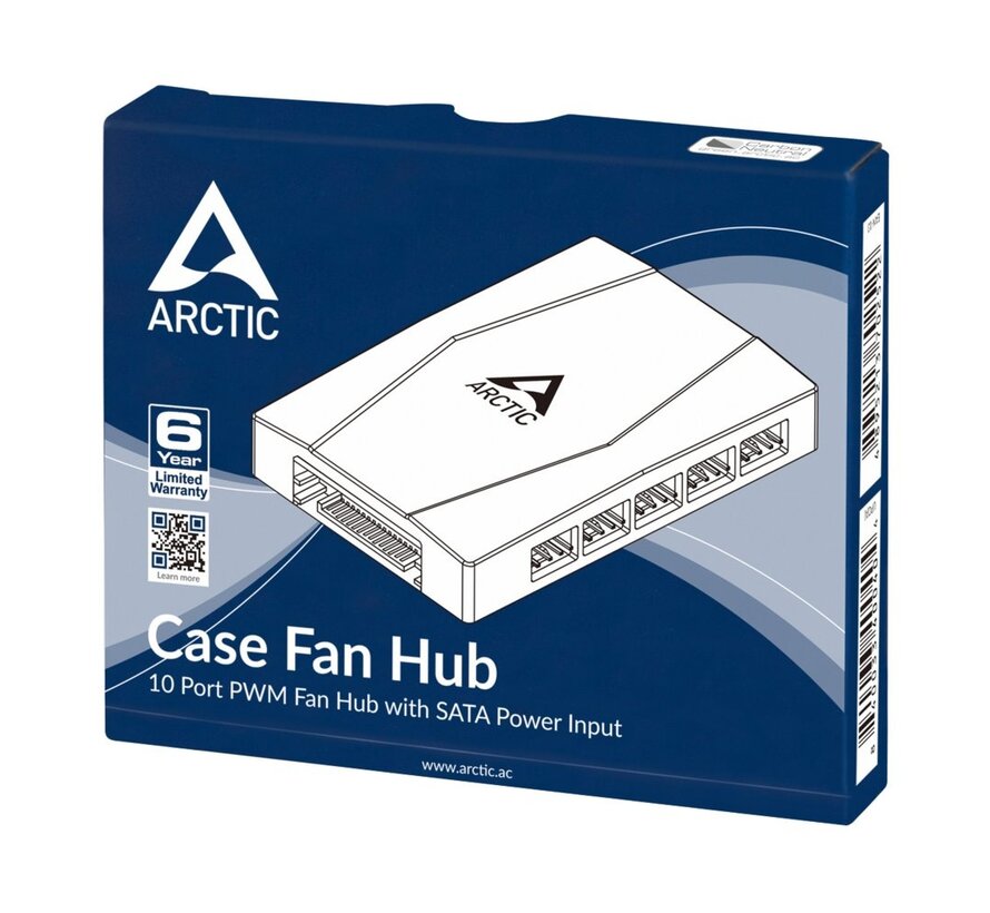 ARCTIC Case Fan Hub | Ondersteunt Meerdere Casefans