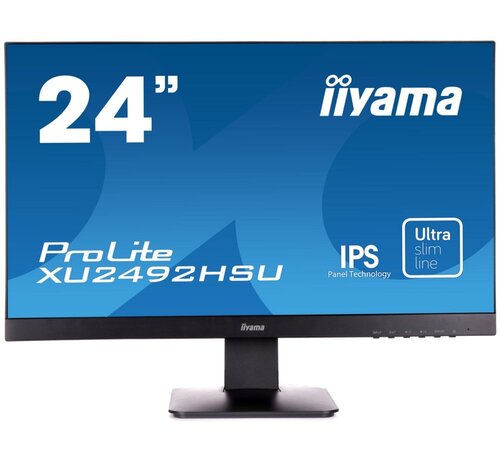 Iiyama iiyama ProLite XU2492HSU 60,5 cm (23.8") 1920 x 1080 Pixels Full HD LED Zwart